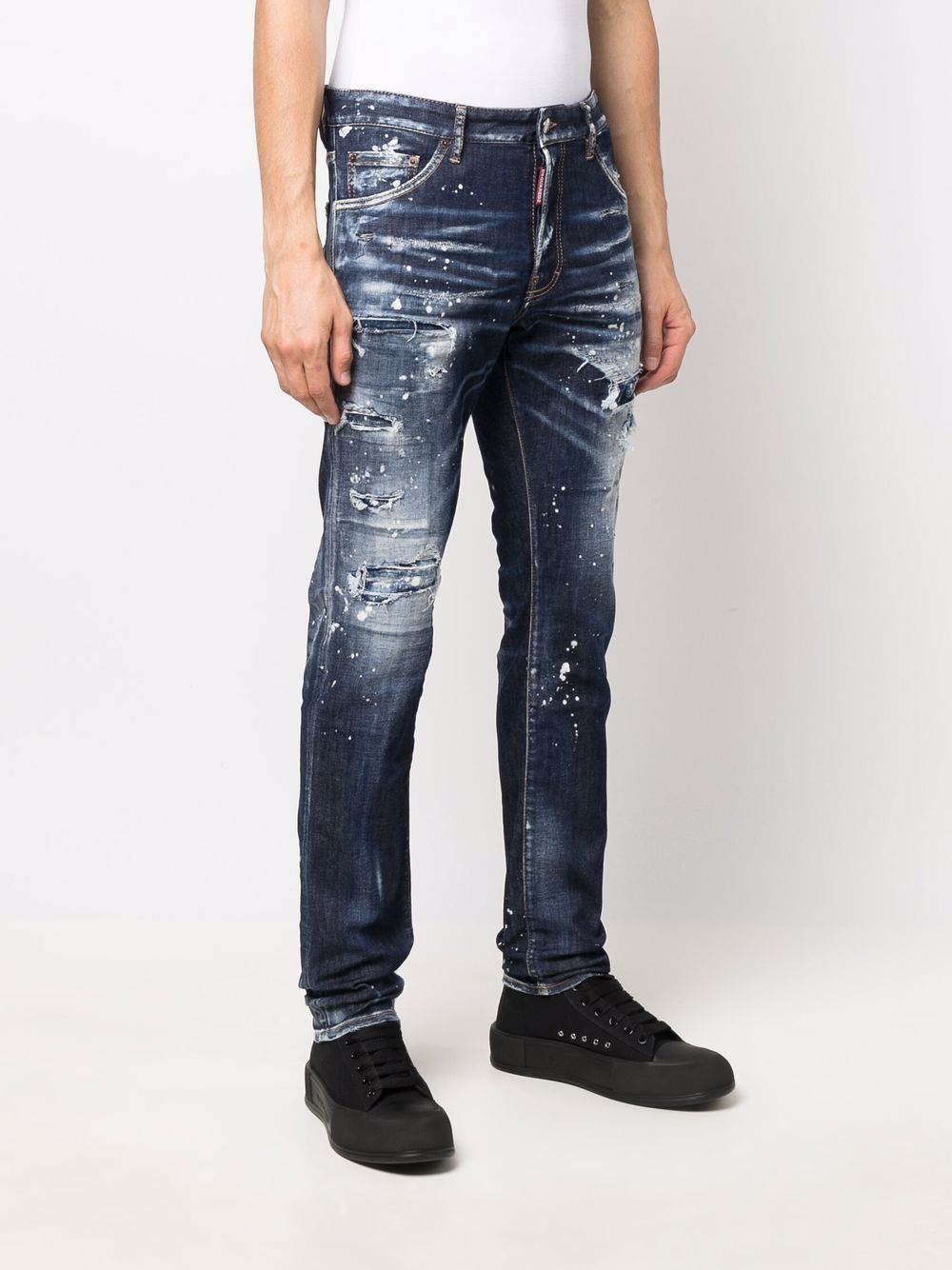 DSQUARED2 distressed ripped skinny jeans Men