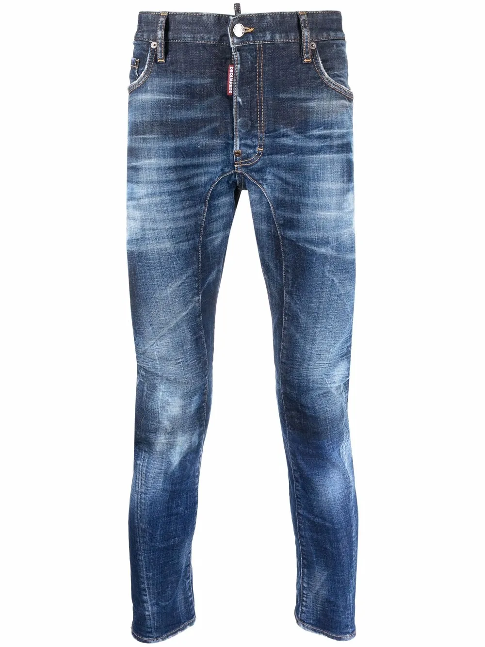 

Dsquared2 jeans slim con eslogan - Azul