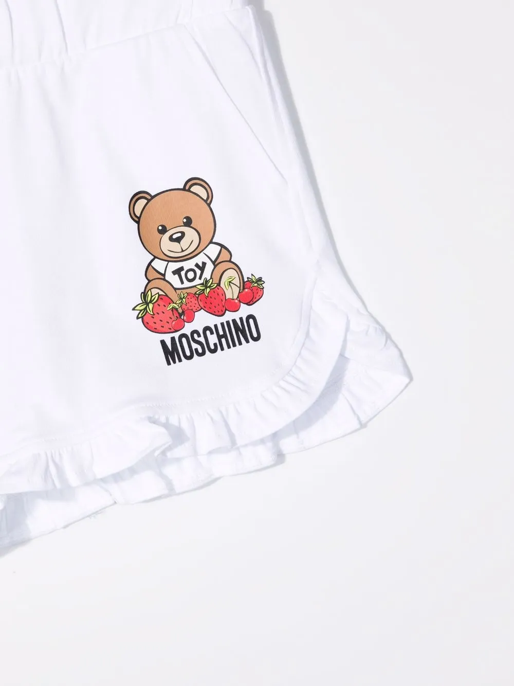 фото Moschino kids шорты с принтом teddy bear