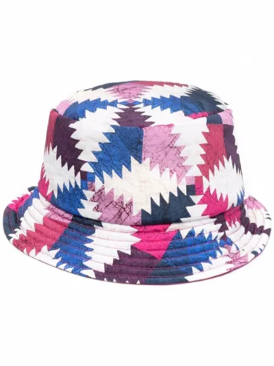 colour block-print bucket hat | Isabel 