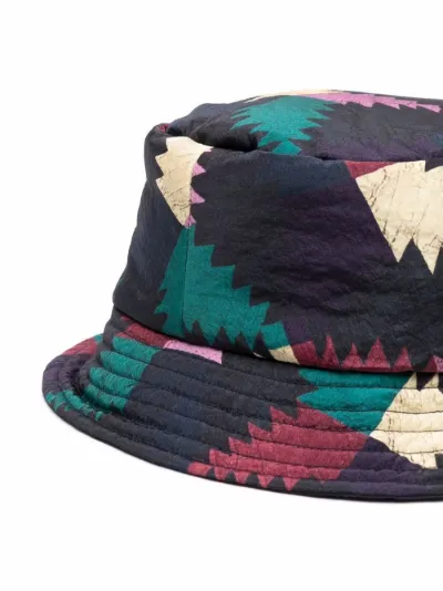colour block-print bucket hat | Isabel 