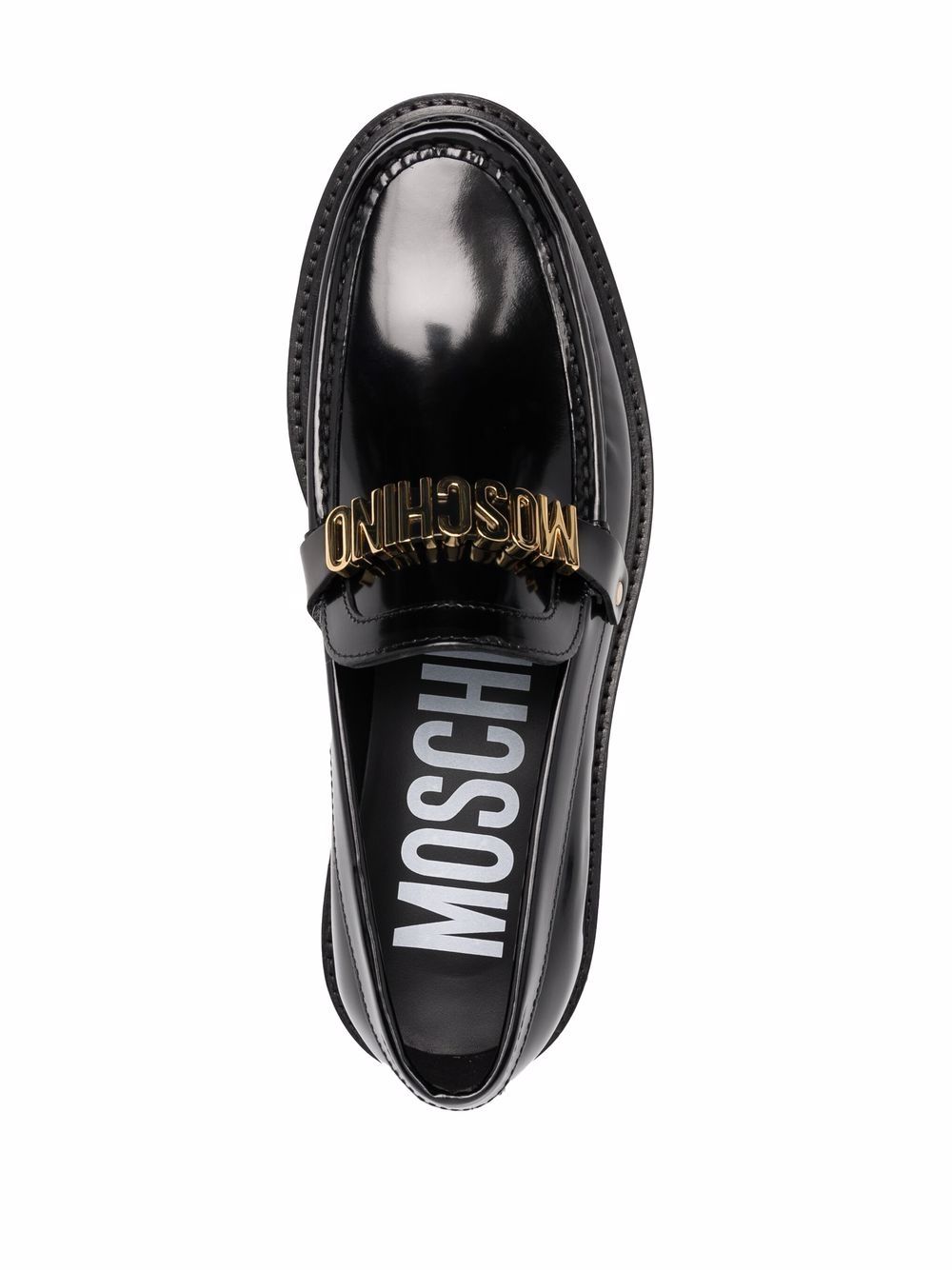 фото Moschino лоферы с логотипом