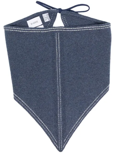 Barrie mascada de mezclilla triangular