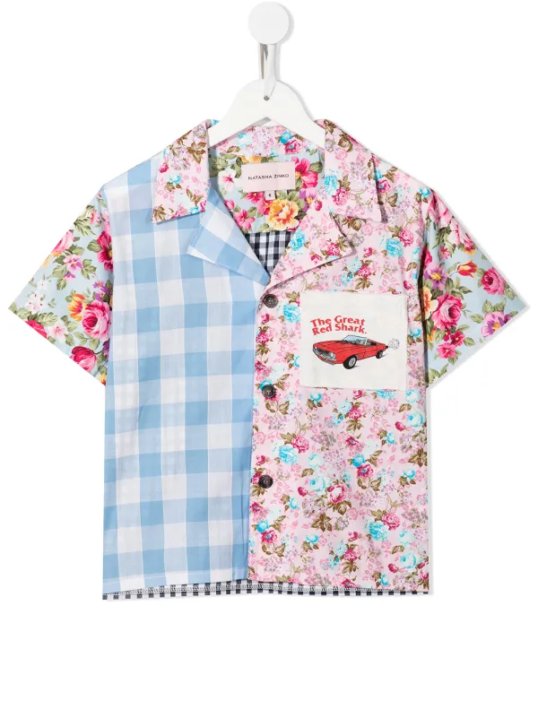 Natasha Zinko Kids Patchwork short 