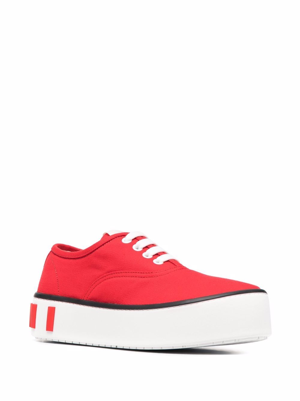 Marni Sneakers met plateauzool - Rood