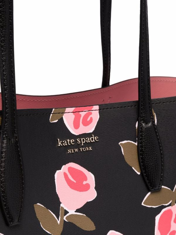 kate spade purse black and pink