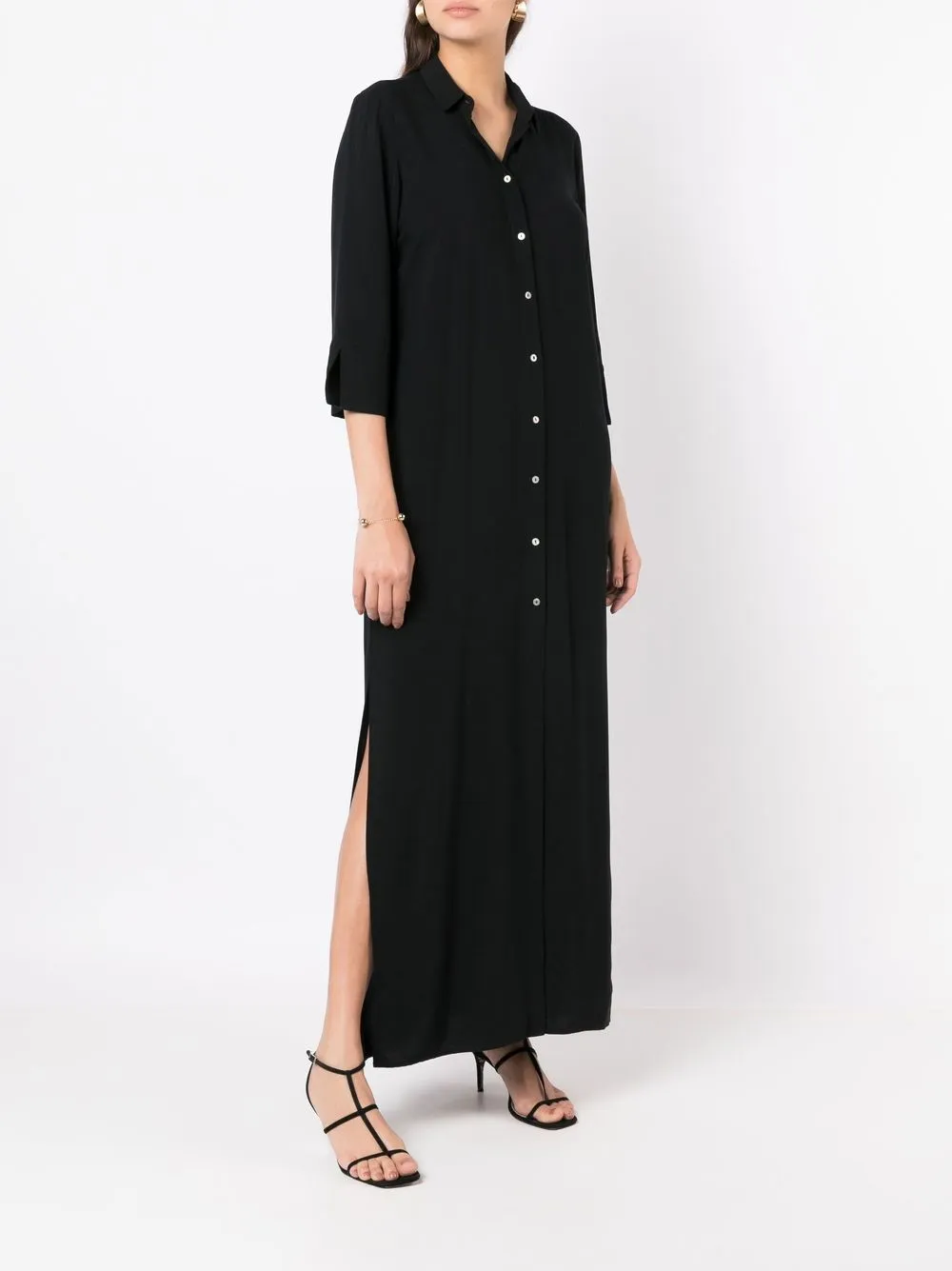 Lenny Niemeyer Blousejurk met satijnen-effect - Zwart
