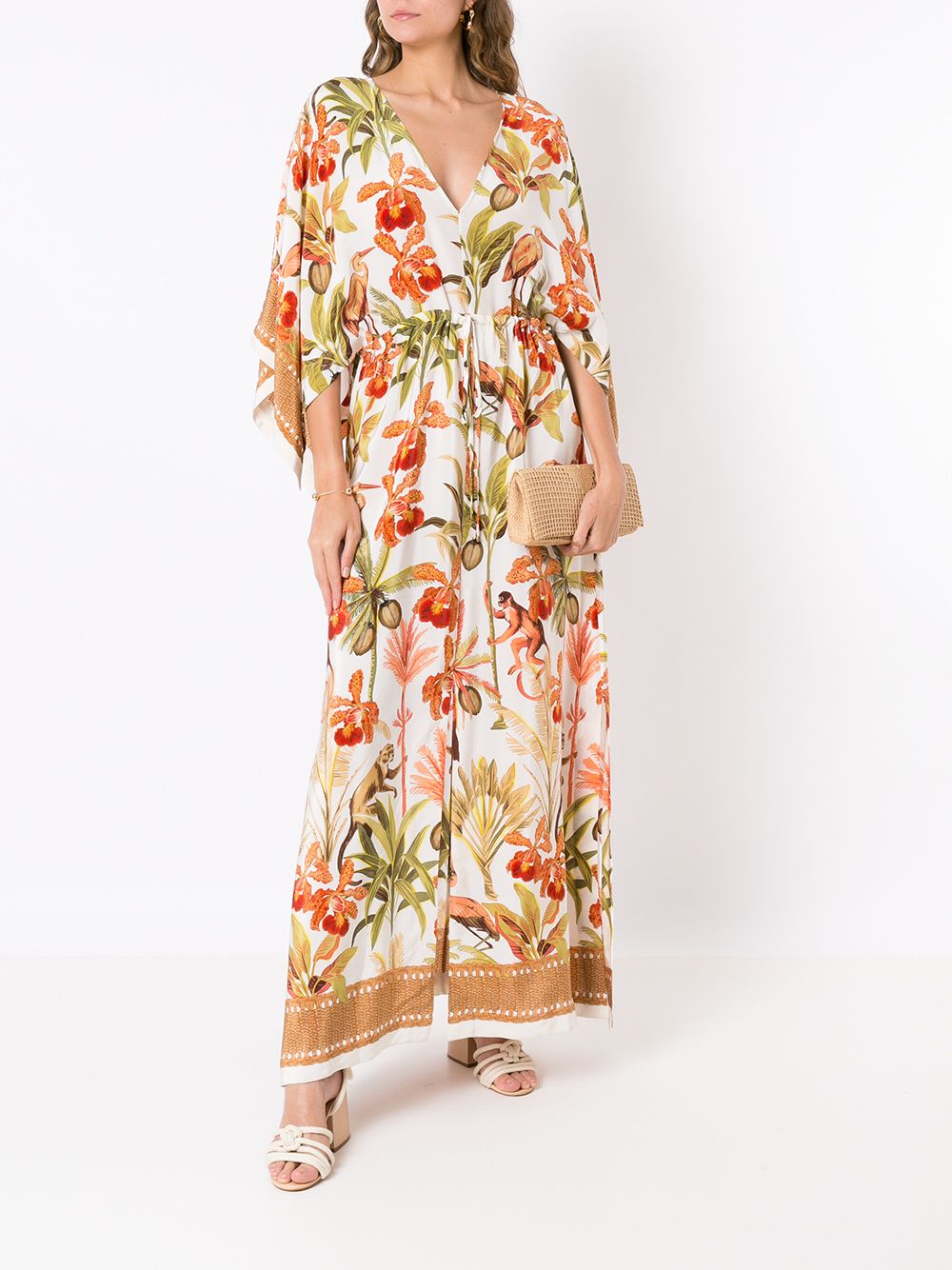 Lenny Niemeyer Zijden kimono jurk - Beige