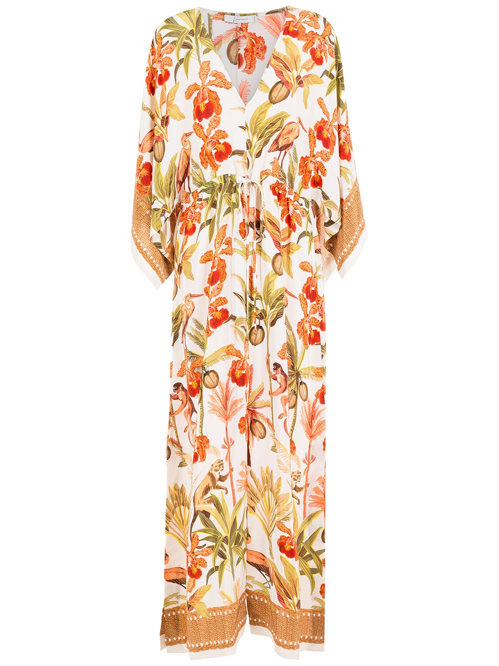 Lenny Niemeyer Ubud silk kimono dress - Neutrals