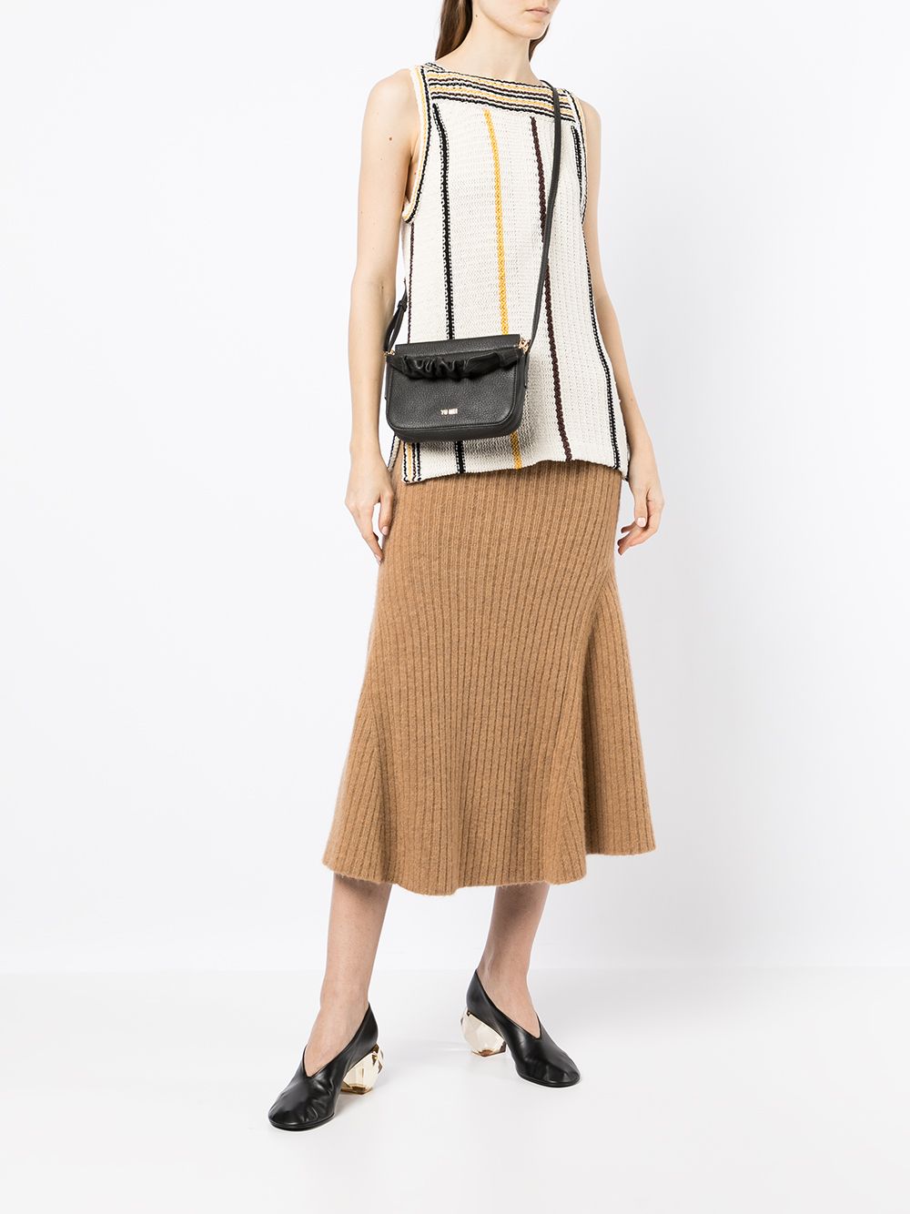 Yu Mei Scrunchie Leather Crossbody Bag - Farfetch