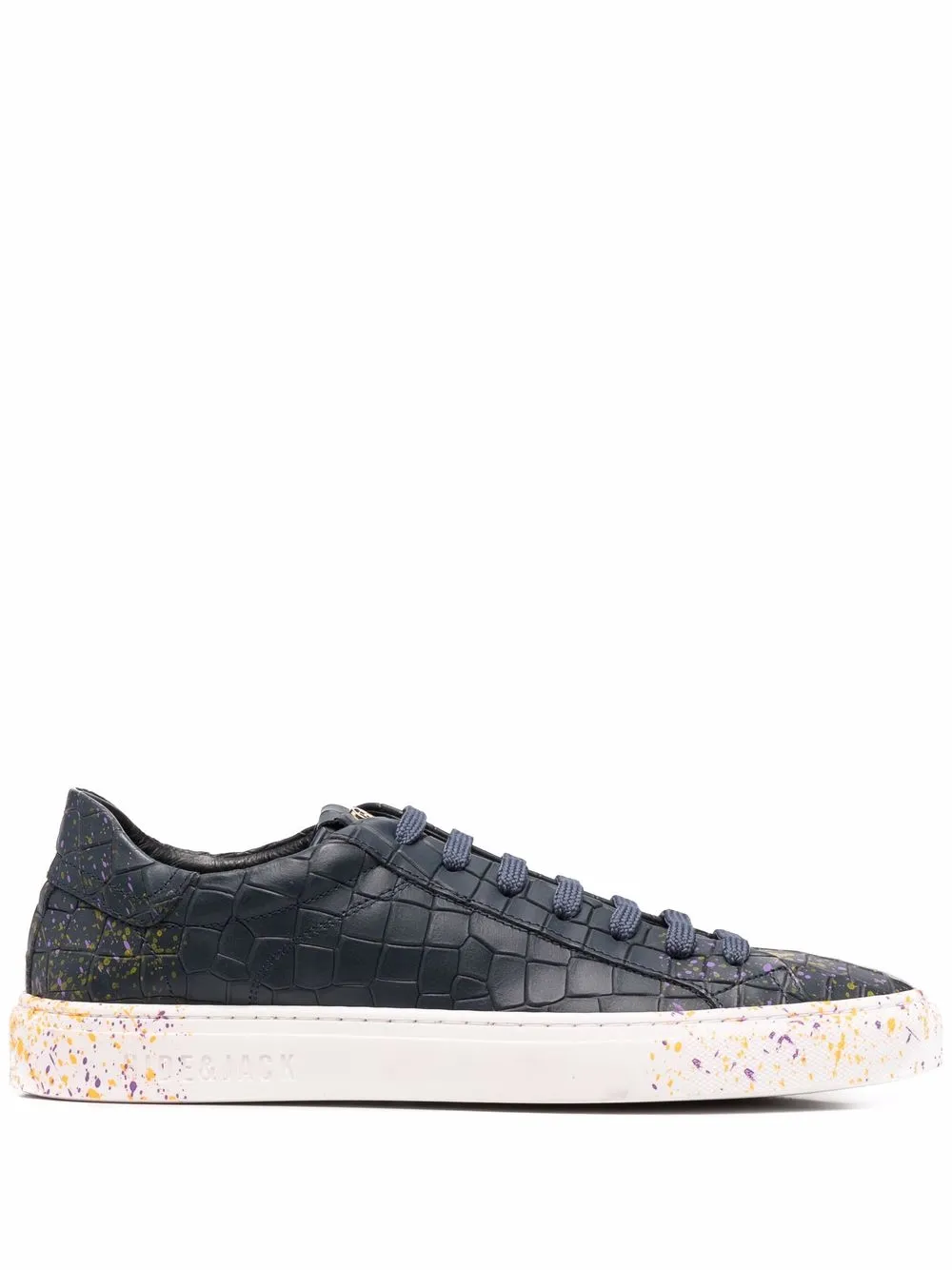 

Hide&Jack paint-splatter leather sneakers - Blue