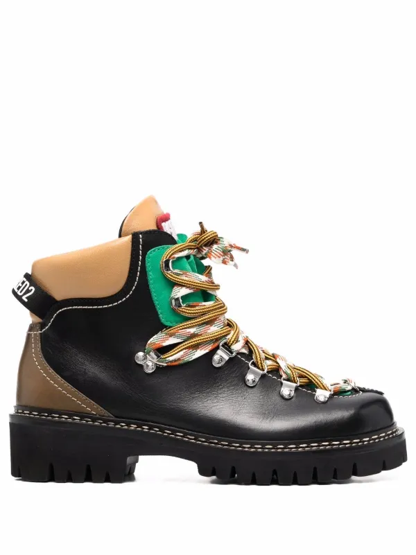 Dsquared2 Hiker Style Leather Boots - Farfetch