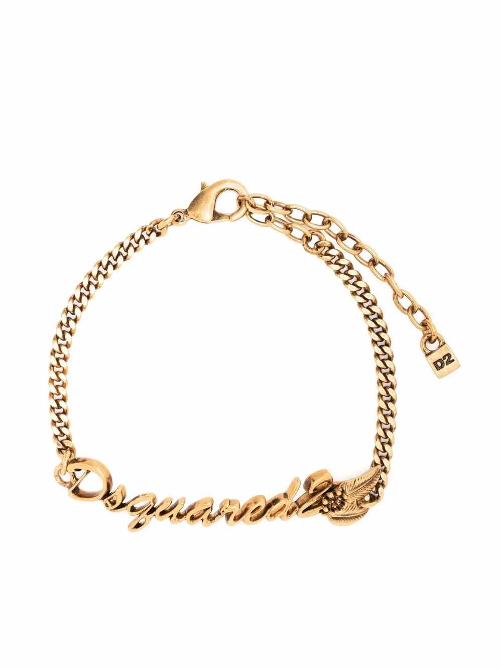 

Dsquared2 logo plaque bracelet - Gold