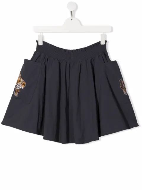 Kenzo Kids تنورة ميني ببروش نمر