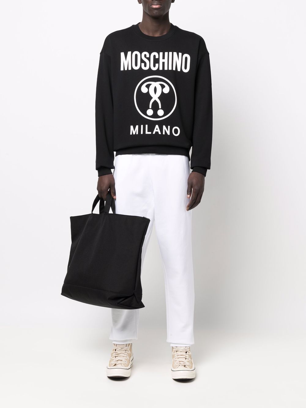 Moschino Trainingsbroek met logoprint - Wit