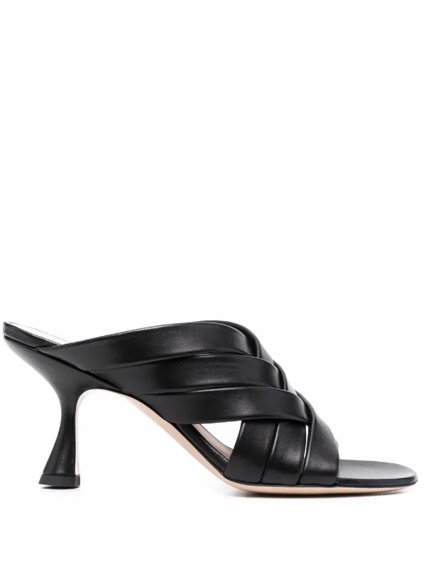 crossover strap mules