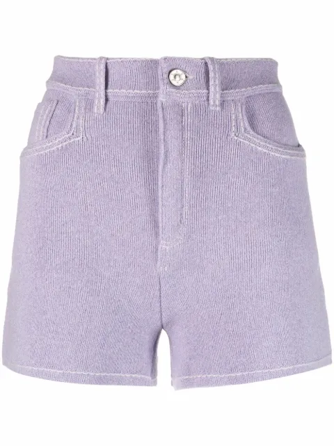 Barrie shorts con tiro alto