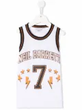 Neil Barrett Kids logo-print tank top - White