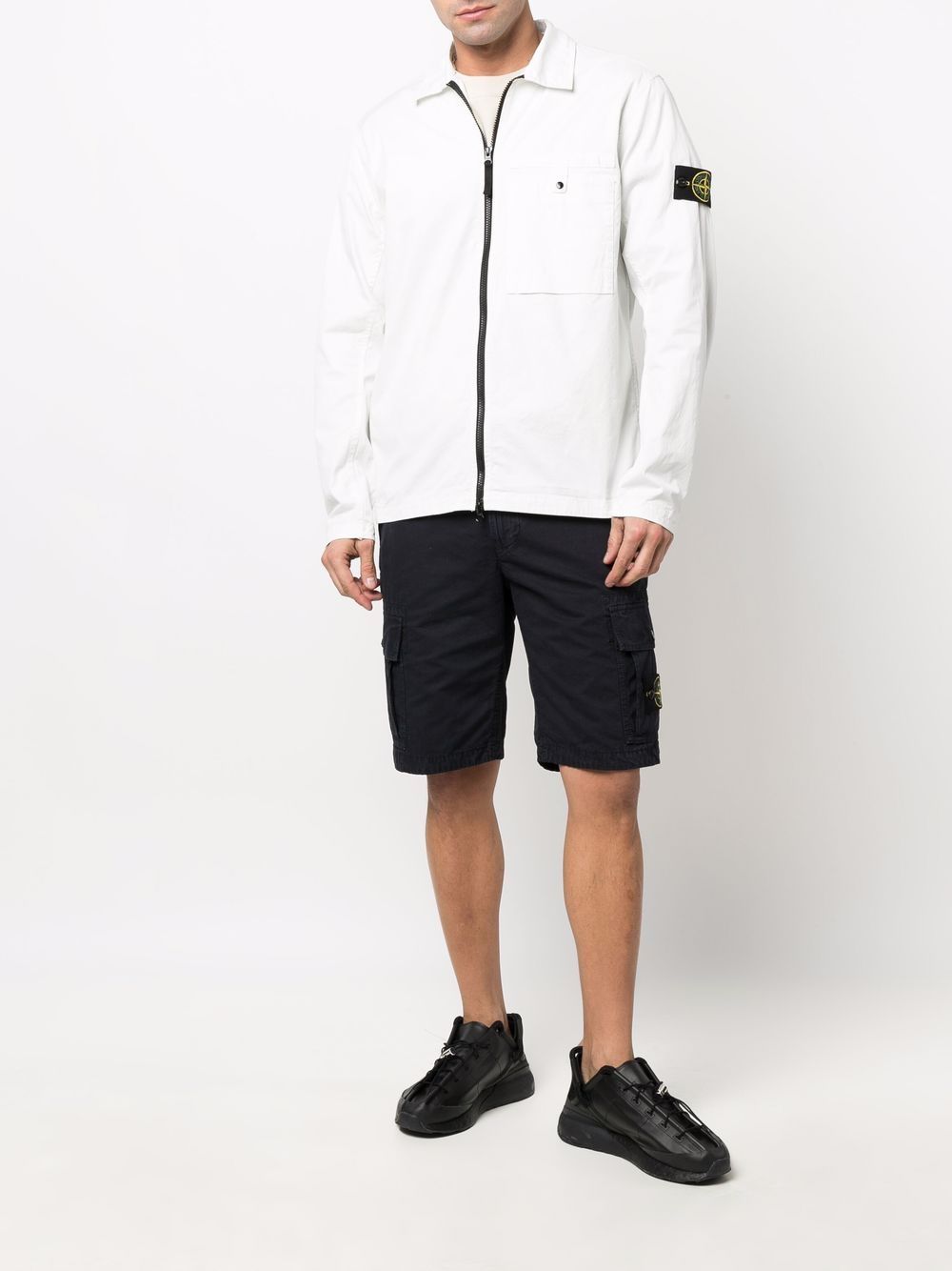 фото Stone island шорты-бермуды с логотипом compass