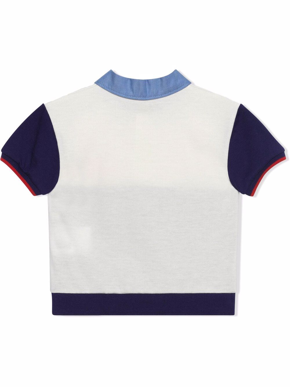 Gucci Kids Poloshirt met colourblocking - Wit