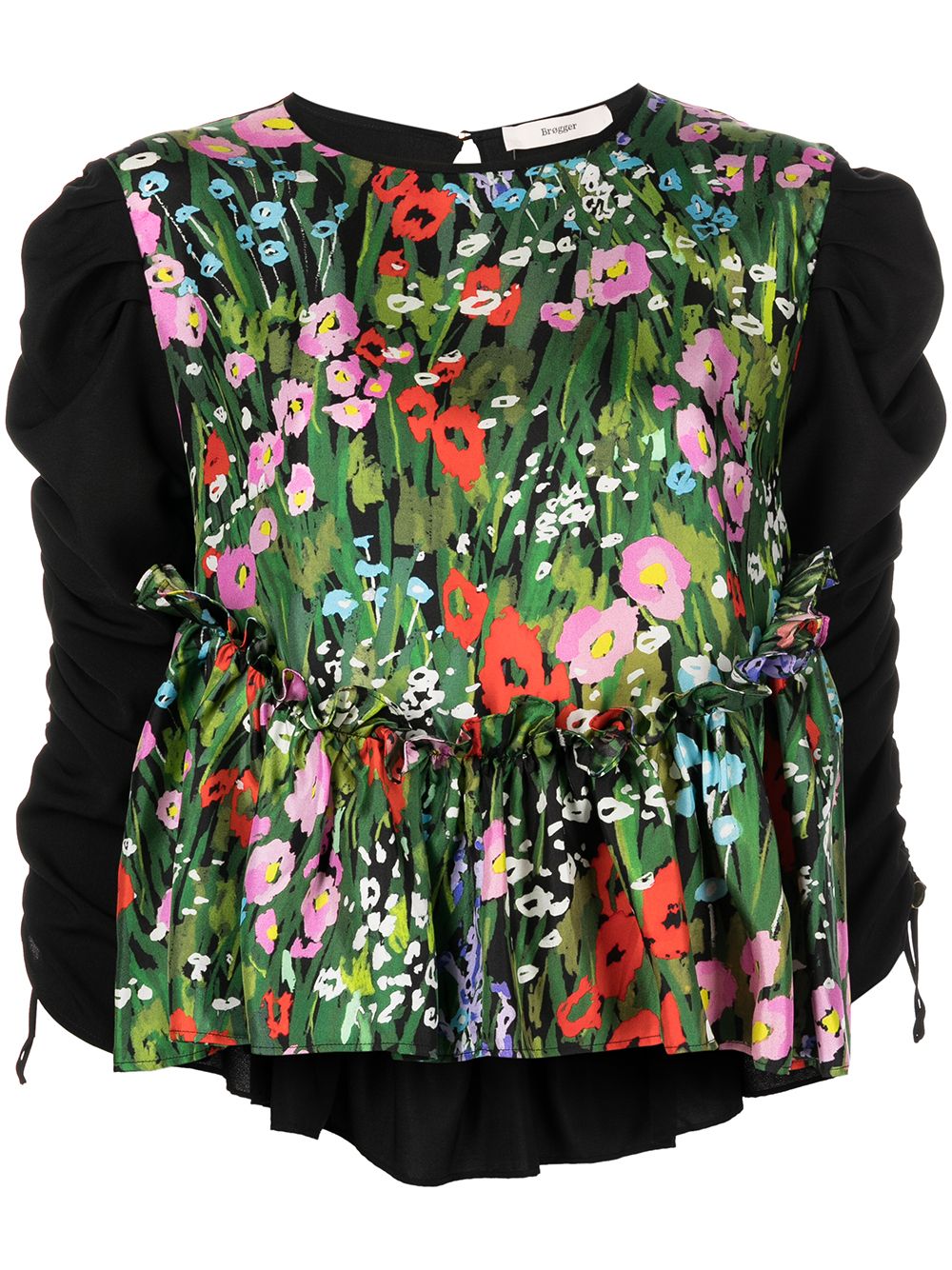 фото Brøgger gusta floral-print blouse