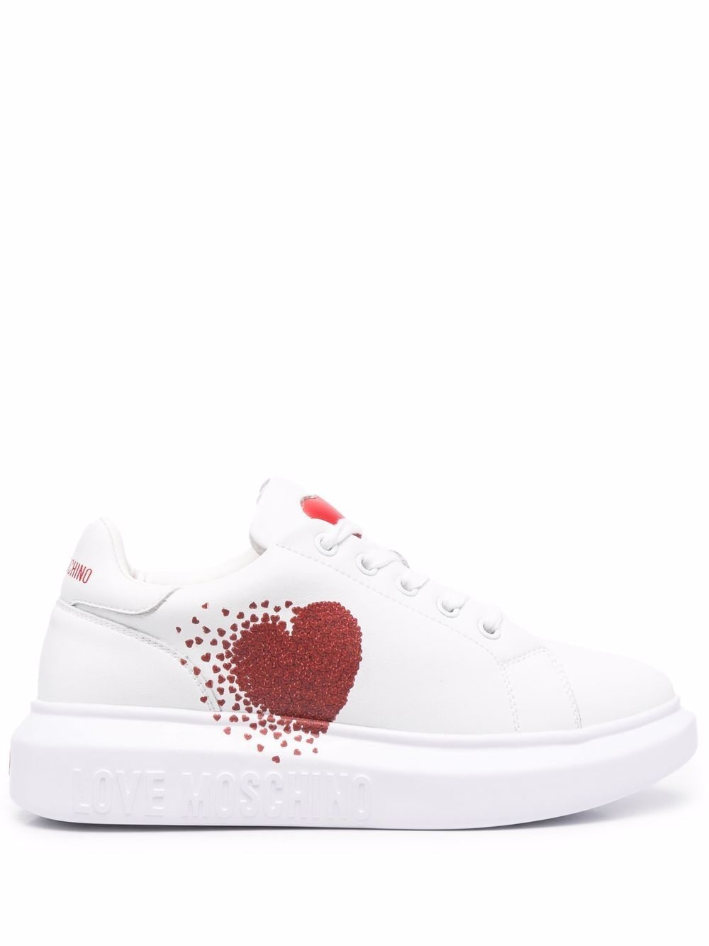 heart-motif chunky sneakers