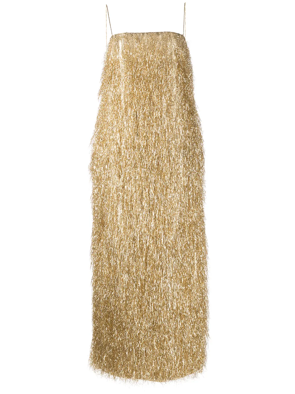 

Adam Lippes slip dress con tirantes finos - Dorado