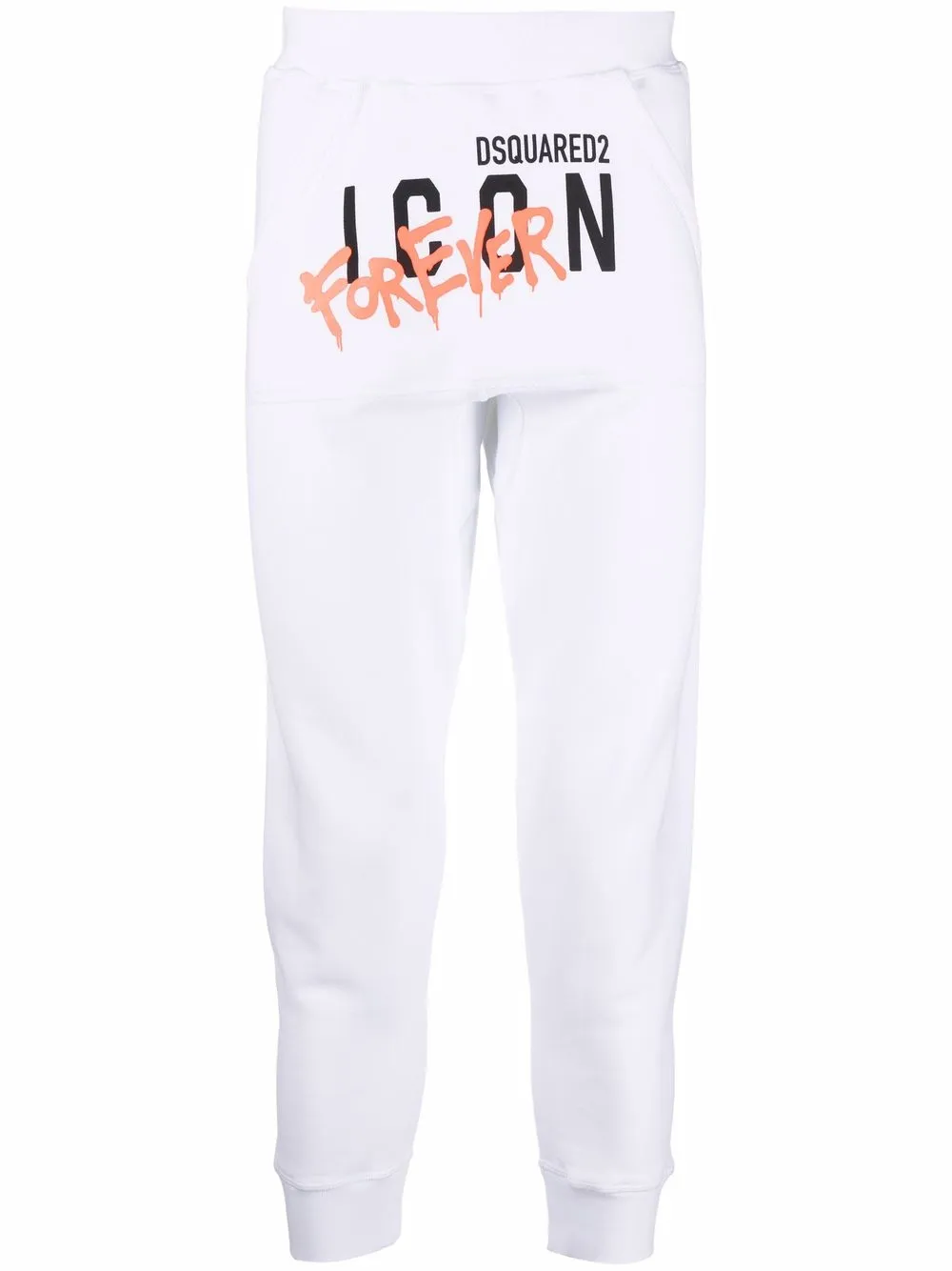 

Dsquared2 graffiti-print jersey sweatpants - White