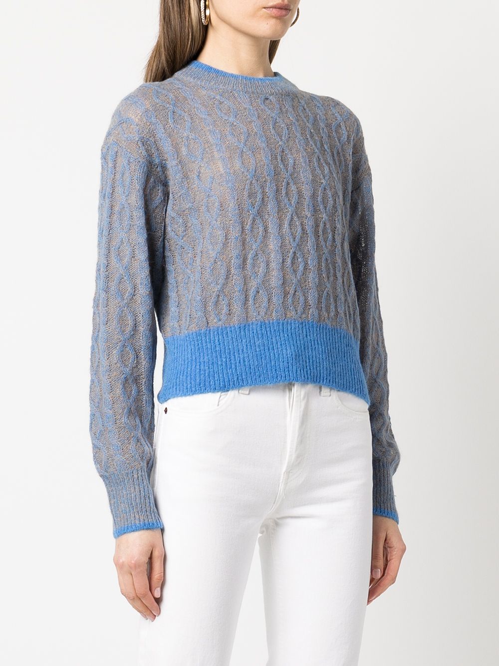 фото Veronica beard riola cable-knit jumper