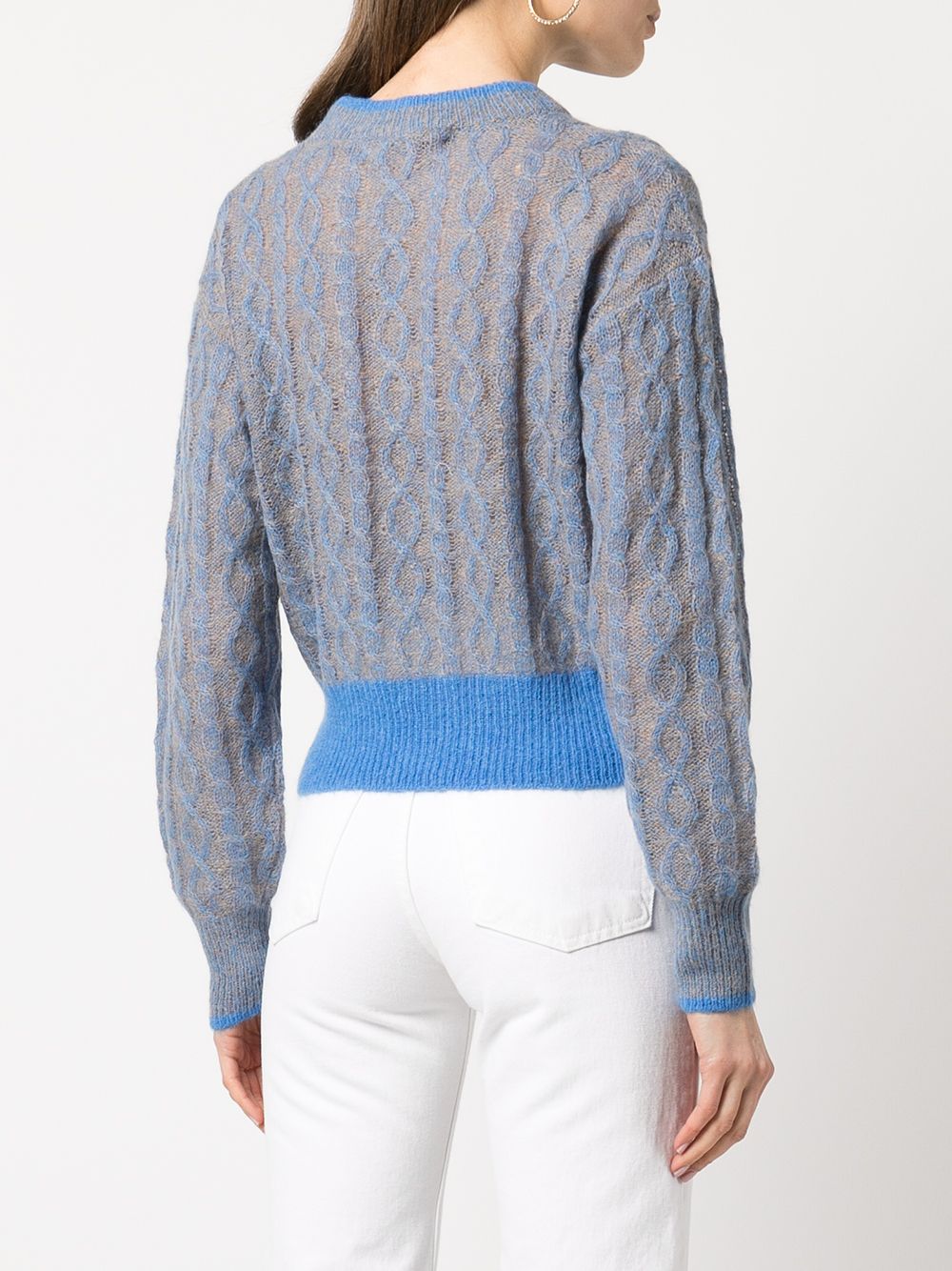 фото Veronica beard riola cable-knit jumper