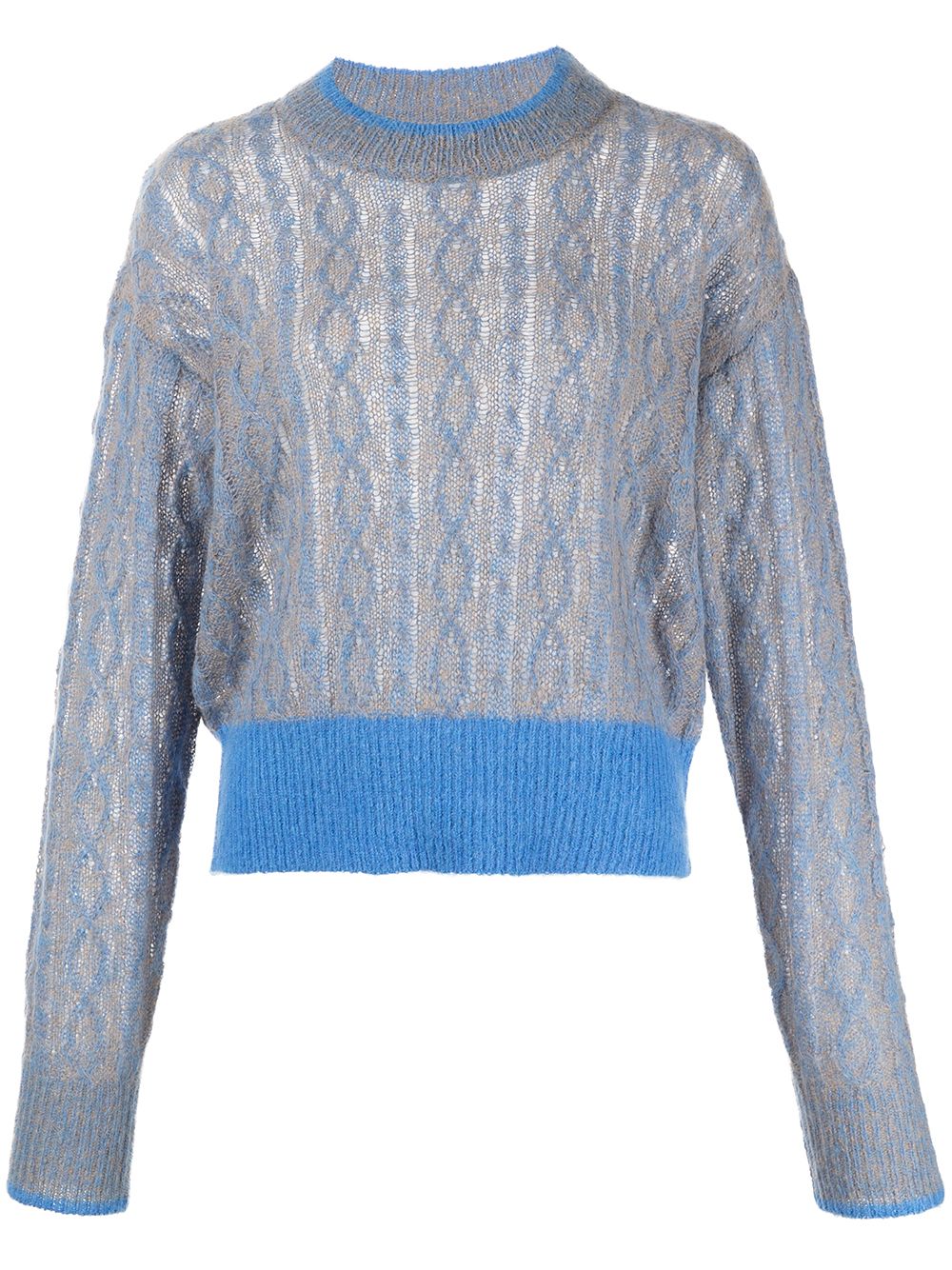 

Veronica Beard Riola cable-knit jumper - Brown