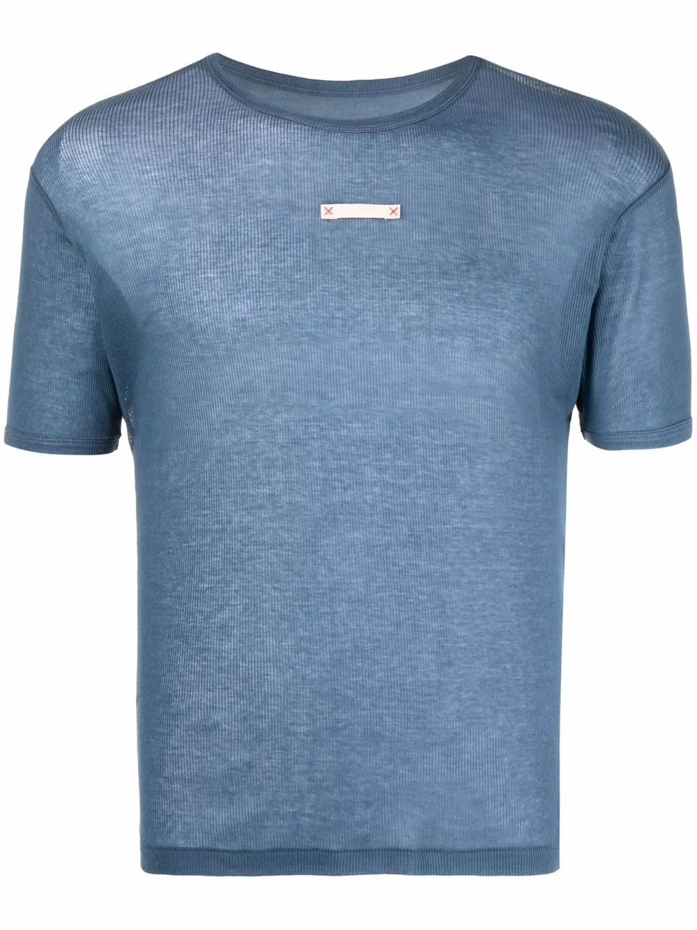 

Maison Margiela label-detail T-shirt - Blue