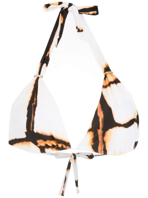 Lenny Niemeyer Lenco Rust bikini top