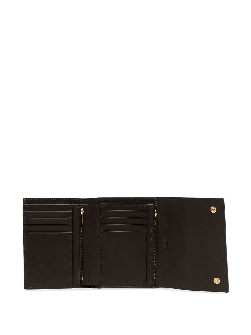 Shop Yu Mei Grace Nappa Leather Wallet In Black
