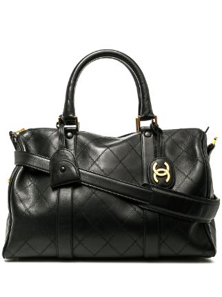 CHANEL Pre-Owned 1995 CC diamond-quilted 2way Bag - Farfetch