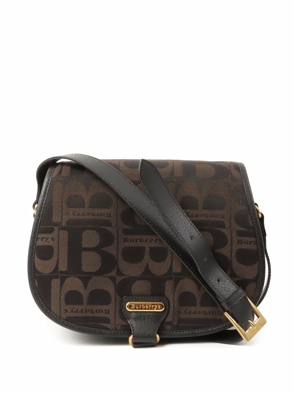 фото Burberry pre-owned сумка на плечо с монограммой