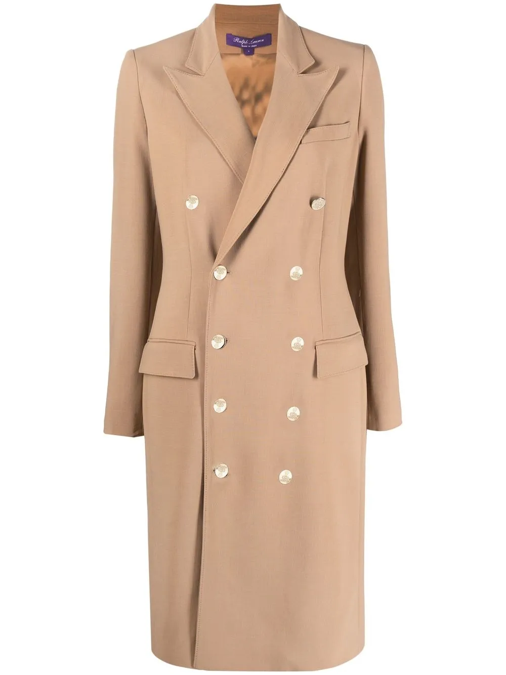 

Ralph Lauren Collection vestido estilo blazer Kaela - Neutro