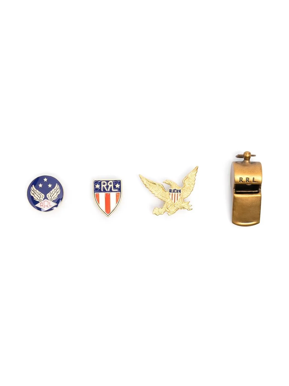 

Ralph Lauren RRL set of four souvenir badges - Gold