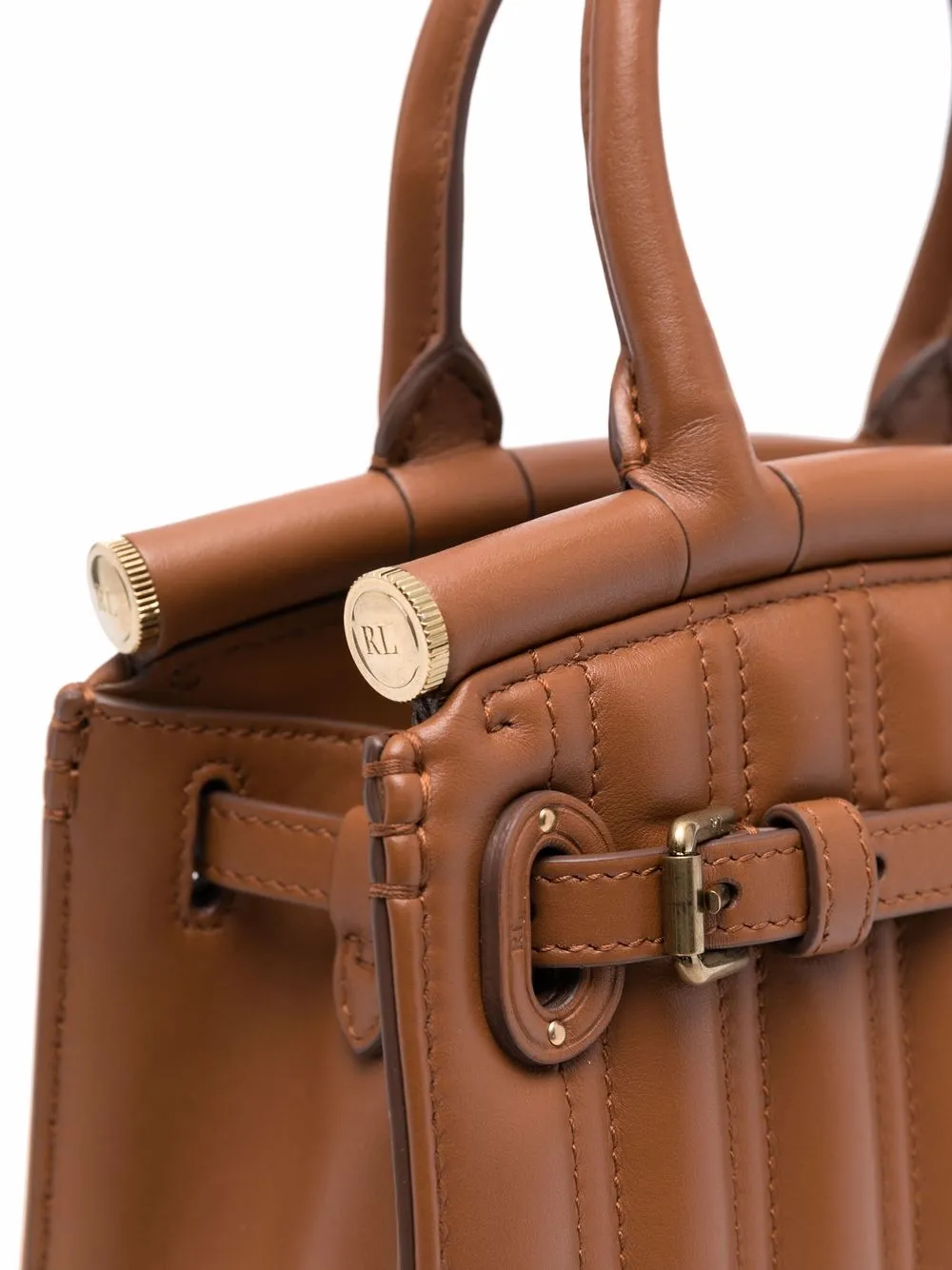 Ralph Lauren Collection Mini RL50 Leather Tote Bag Farfetch