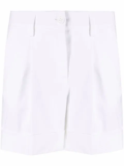P.A.R.O.S.H. turn-up hem cotton shorts