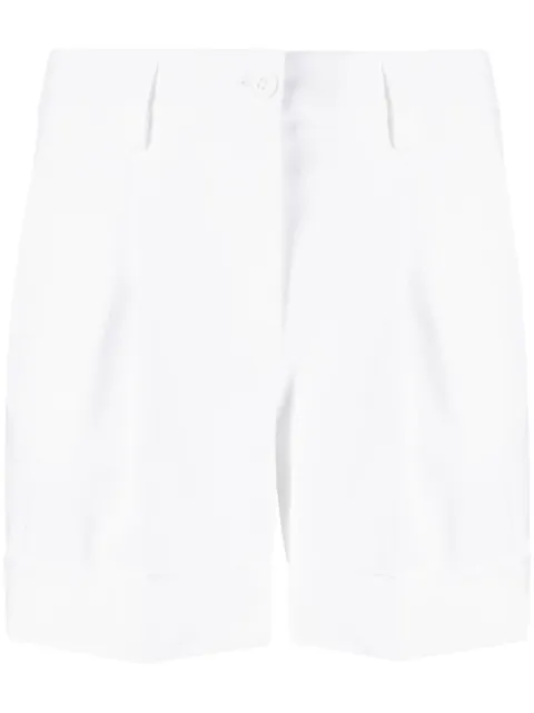 P.A.R.O.S.H. turn-up hem cotton shorts