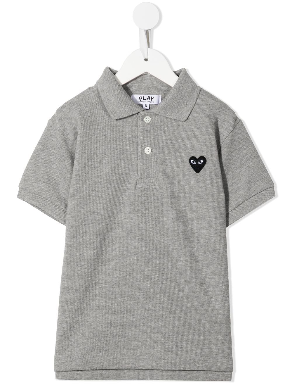 Image 1 of Comme Des Garçons Play Kids heart-logo cotton polo shirt