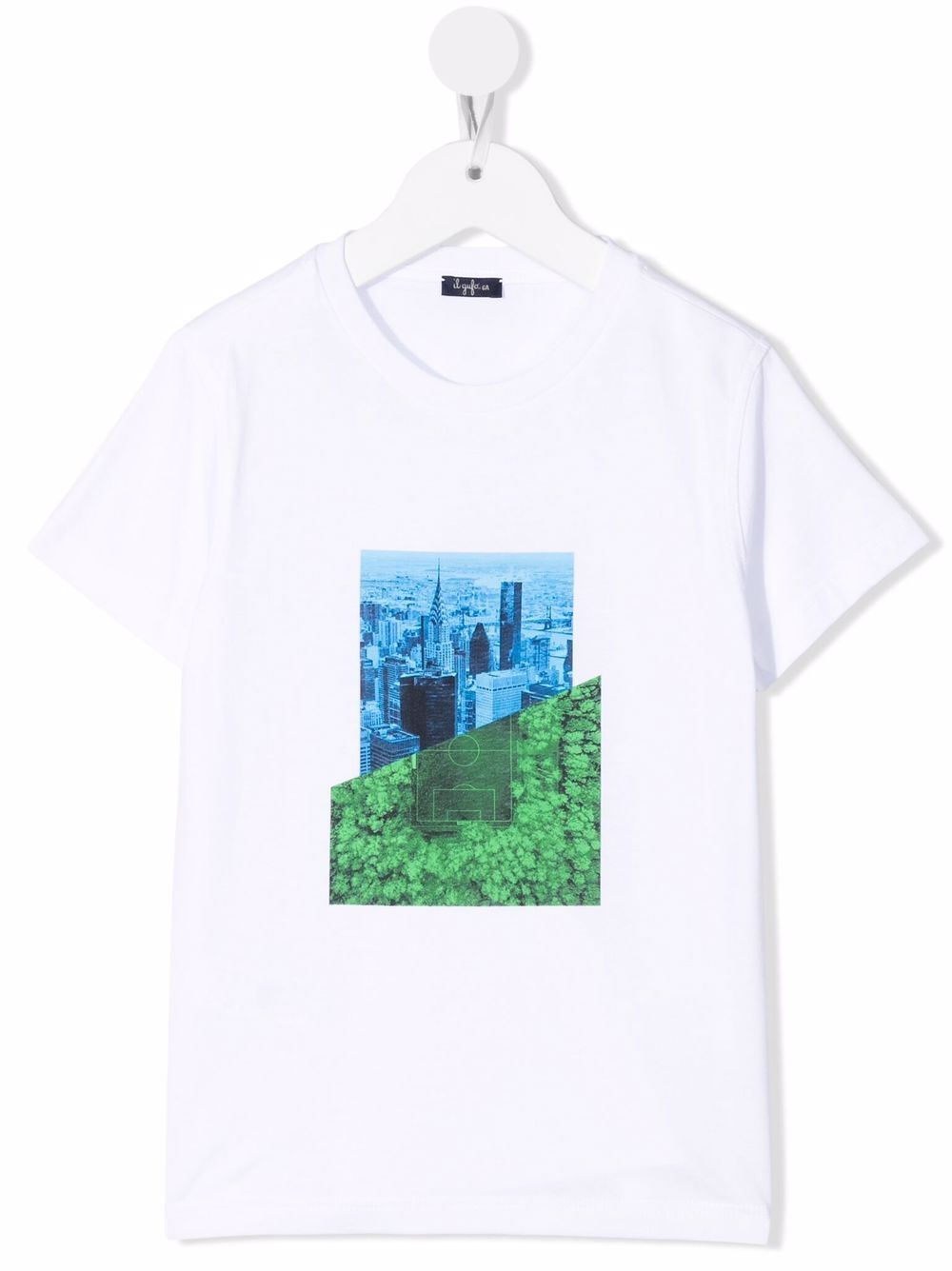 Image 1 of Il Gufo graphic-print cotton T-shirt