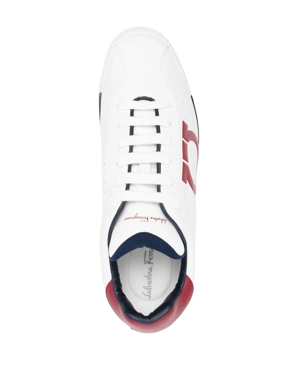 Ferragamo embossed-logo low-top sneakers White