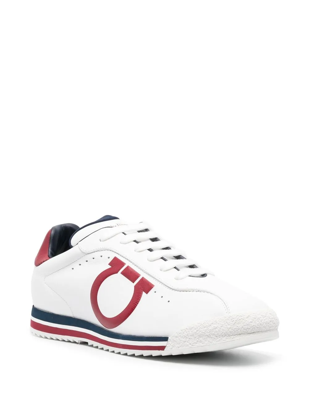 Ferragamo embossed-logo low-top sneakers White