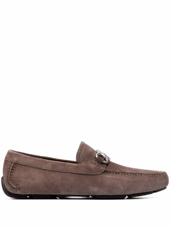 salvatore ferragamo parigi suede loafers