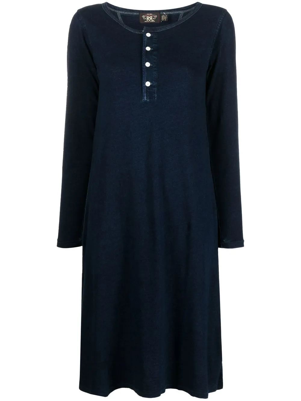 

Ralph Lauren RRL Henley long-sleeve dress - Blue