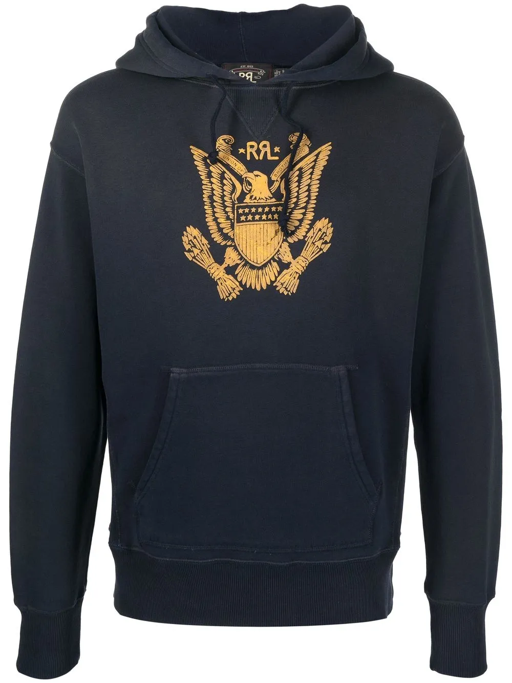 

Ralph Lauren RRL hoodie con logo estampado - Azul