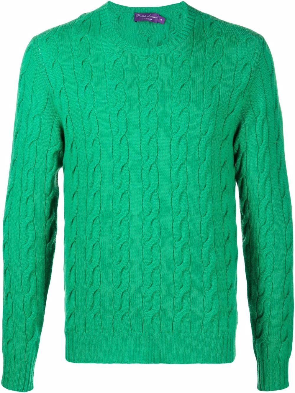 

Ralph Lauren Purple Label cable-knit long-sleeved sweater - Green