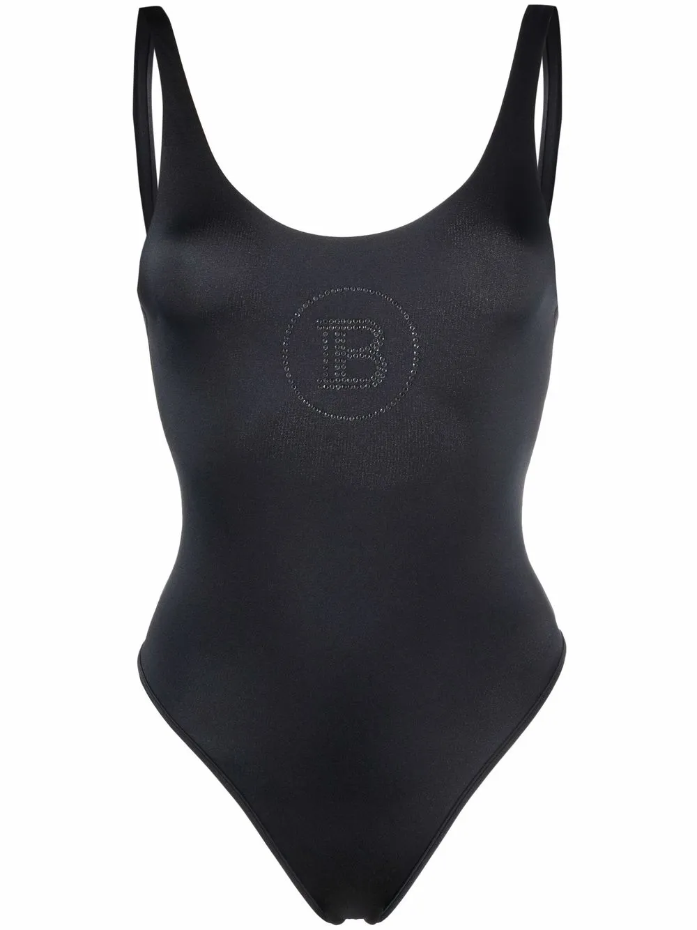 

Balmain crystal embellished-logo swimsuit - Black